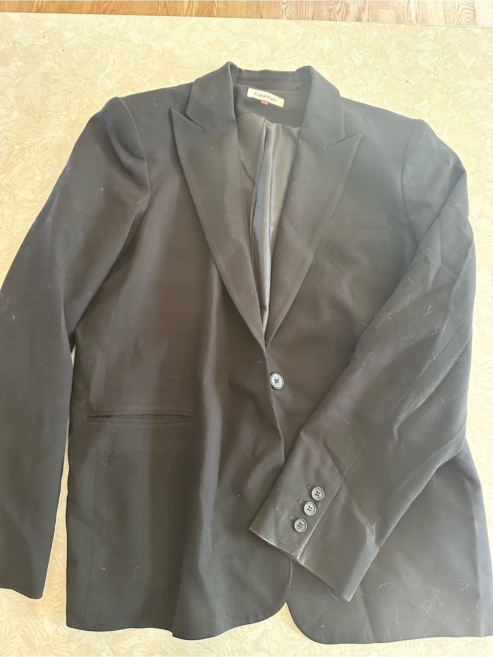 Calvin Klein Black Single-Button Women's Blazer